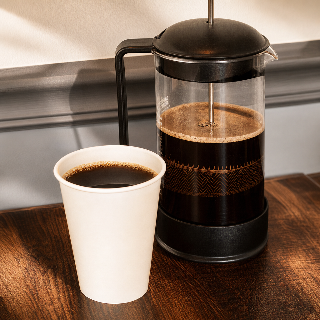 French Press, Hot.
