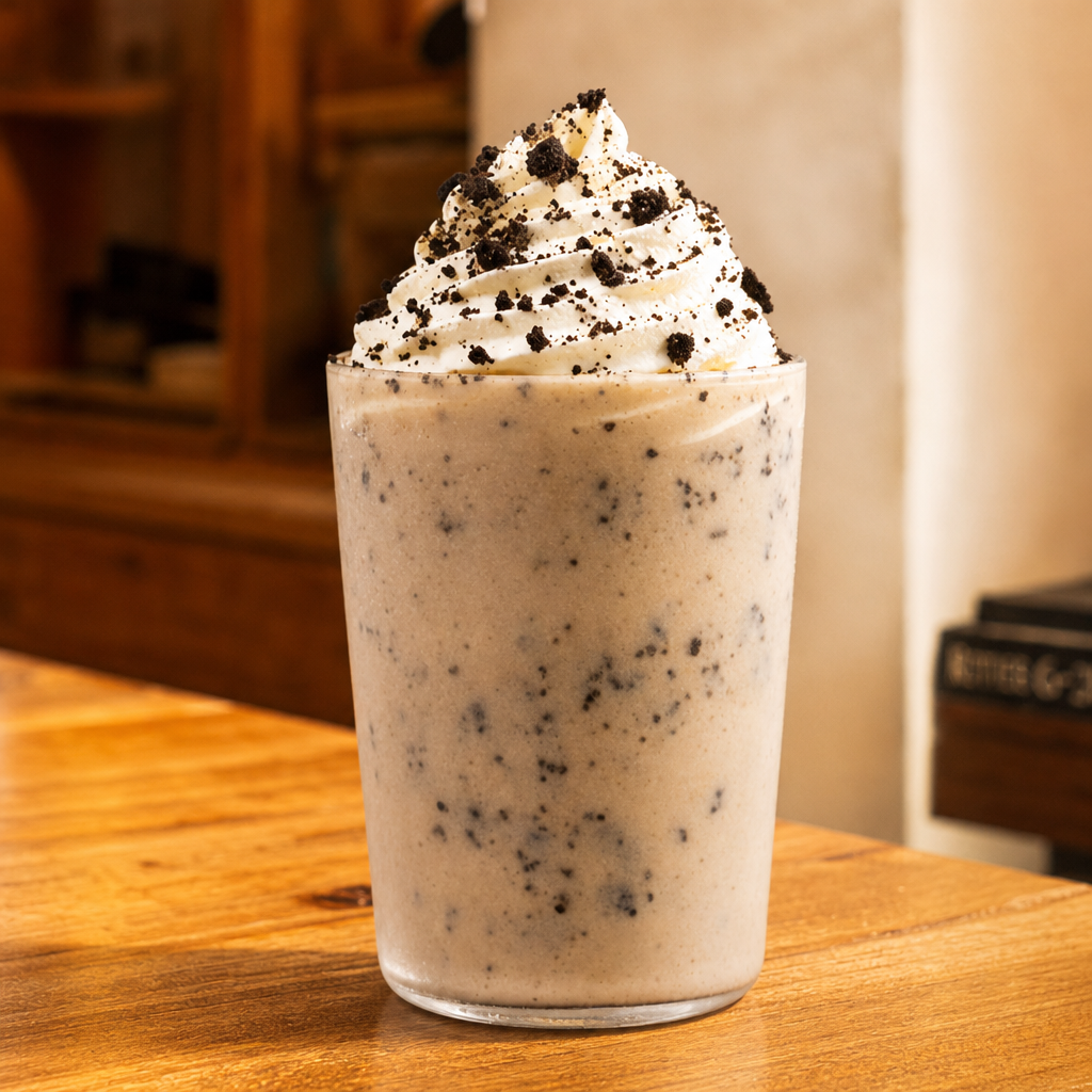Cookies & Cream Frappe.