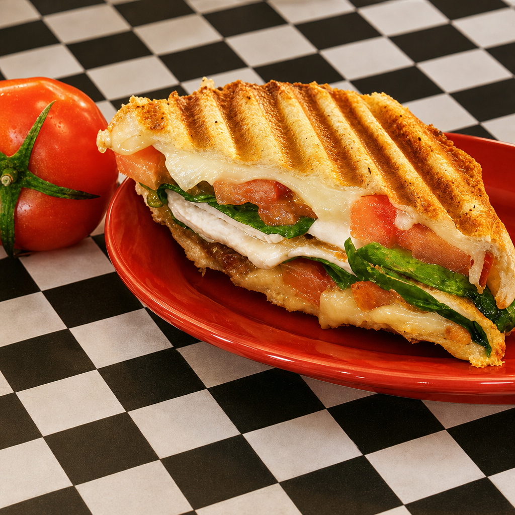Cheesy Caprese Sandwich.