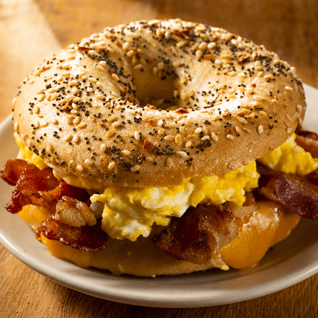 Bagel Breakfast Sandwich.