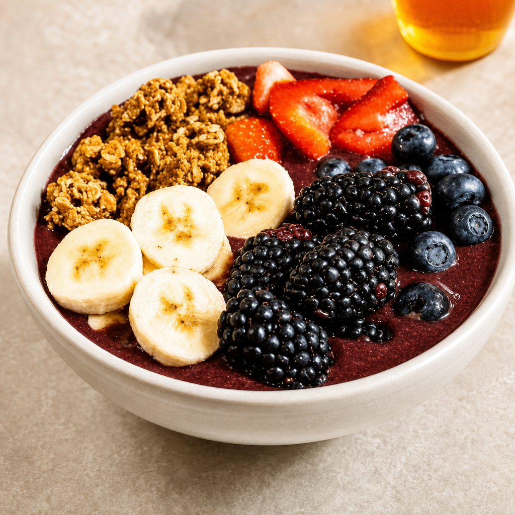 Wild Berry Banana Blast Bowl.