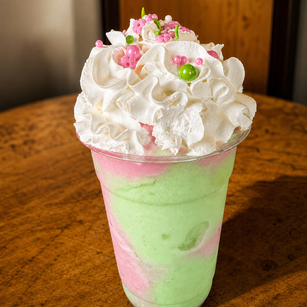 Apple Blossom Frappe.