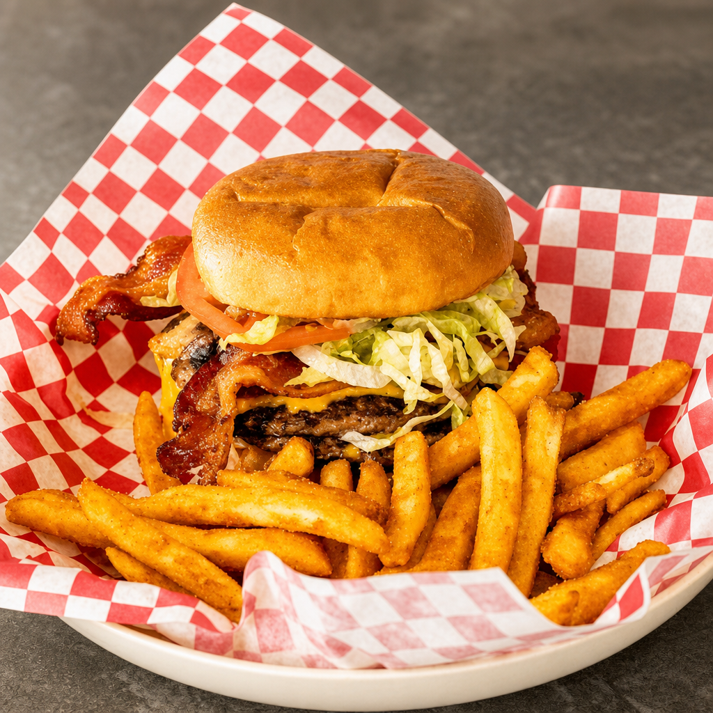 DBL Bacon Cheeseburger.