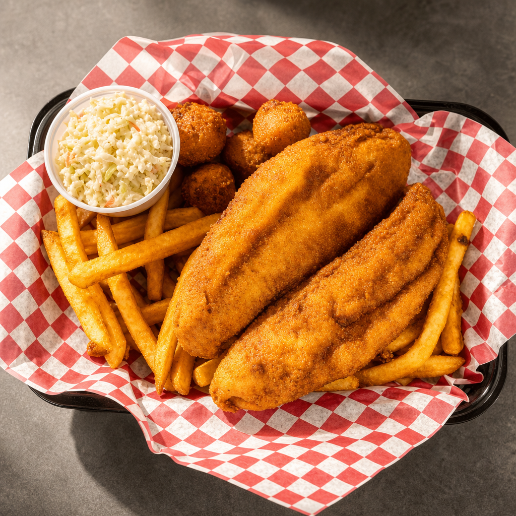 Flounder (2pc) Fish Plate.