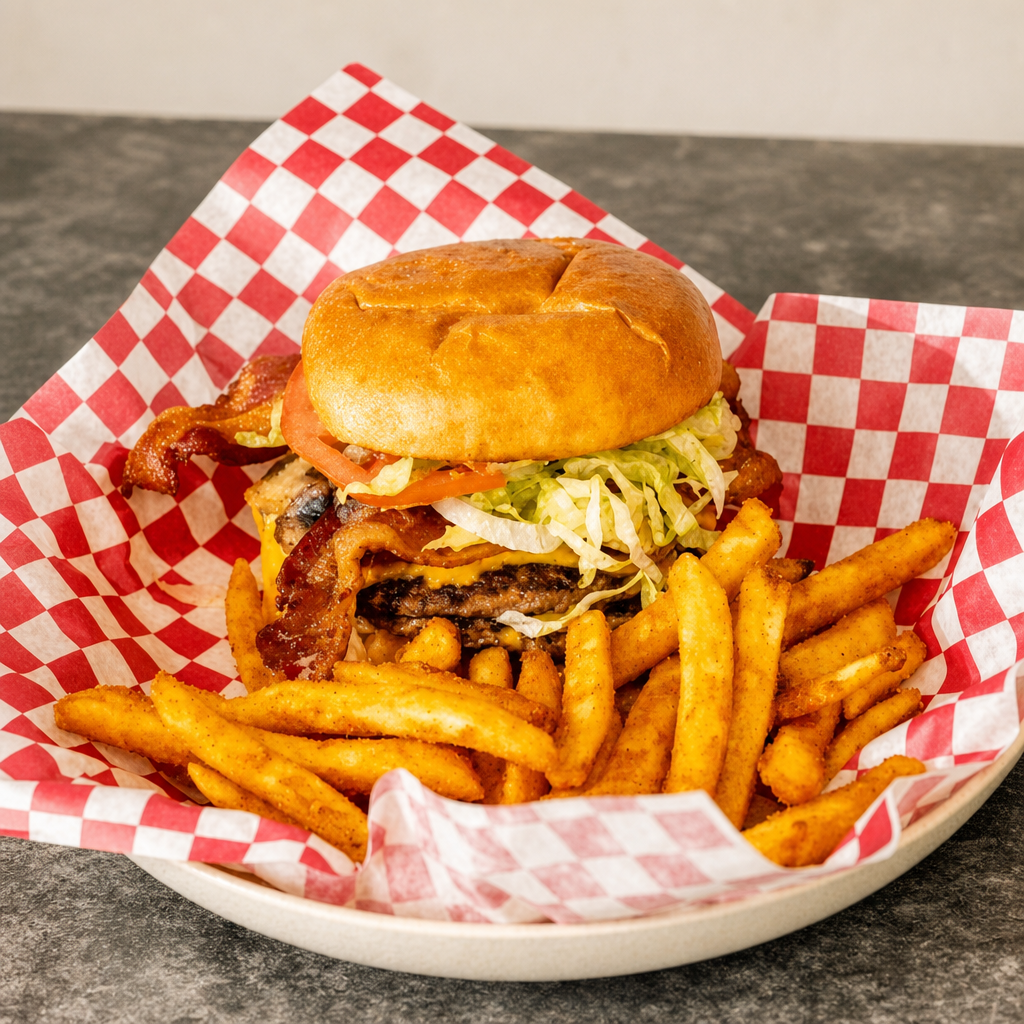 Mush/Cheese Burger.
