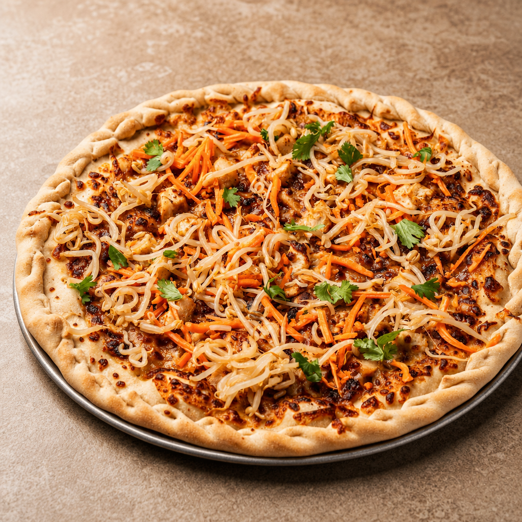 Large Thai Chicken Pizza.