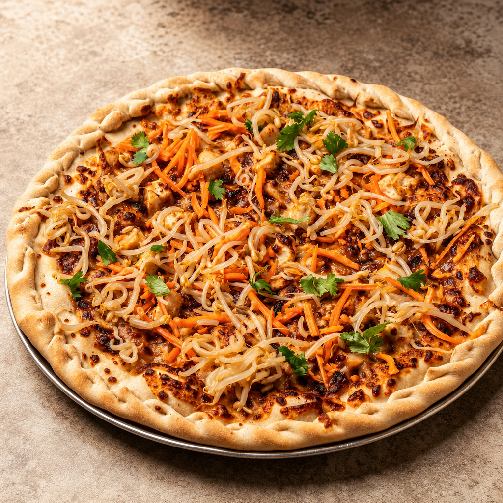 Medium Thai Chicken Pizza.