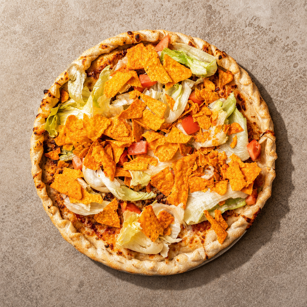 Medium Taco Pizza.