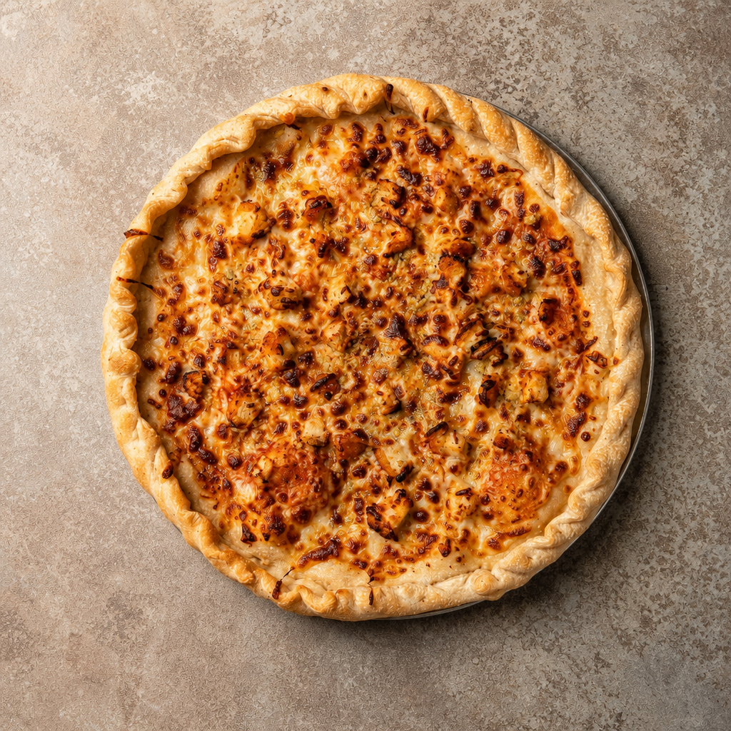 Medium Buffalo Chicken Pizza.