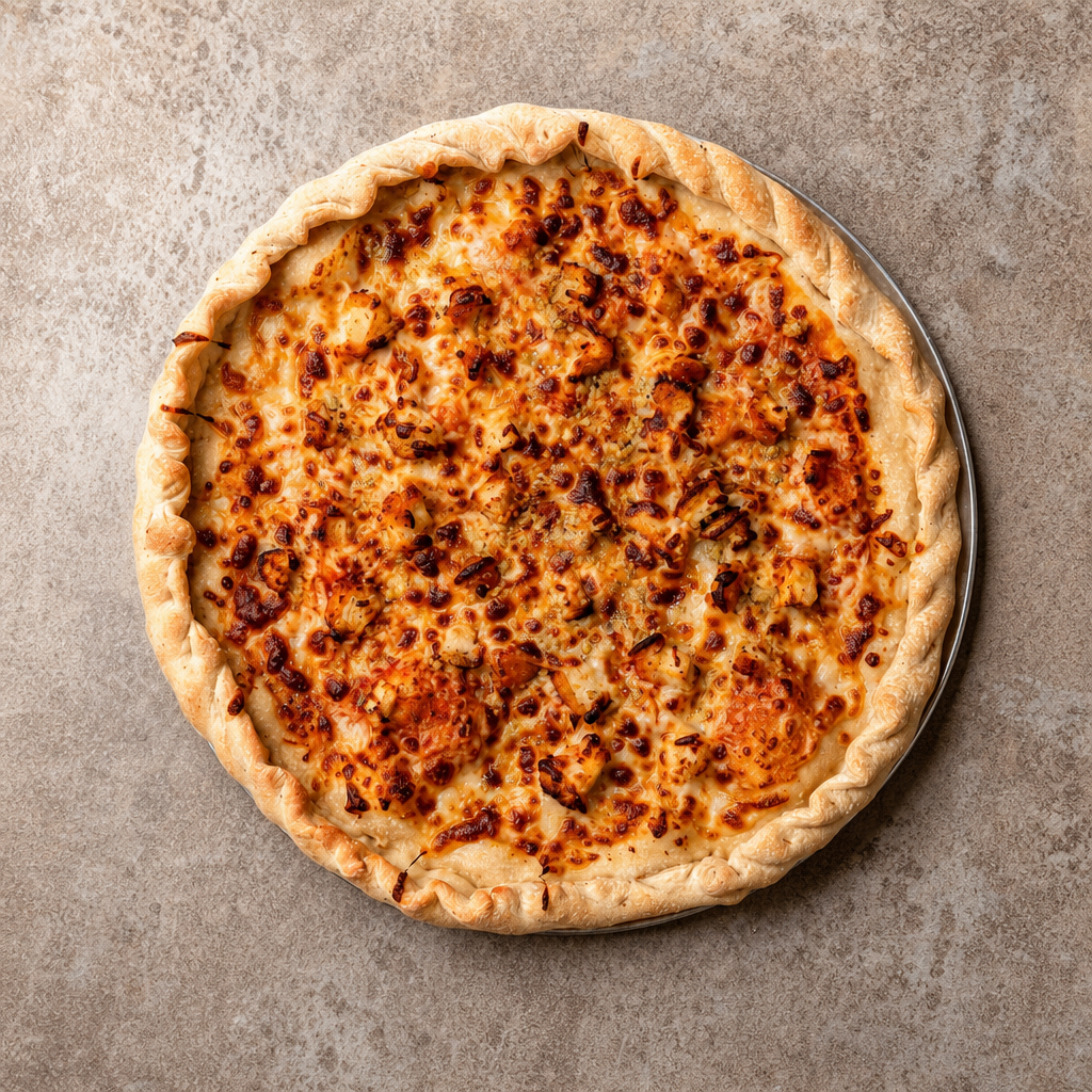 Mini Buffalo Chicken Pizza.
