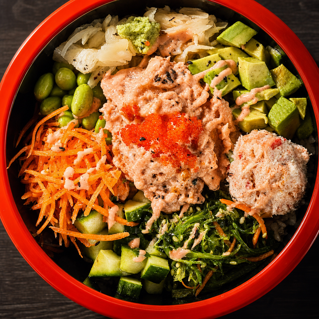 Lunch Spicy Tuna Bowl.