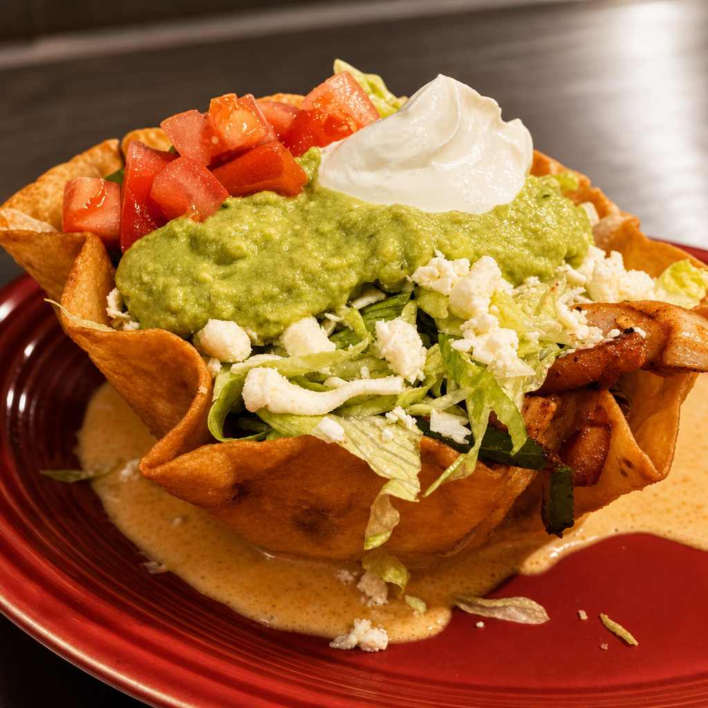 Taco Salad Fajita Steak.