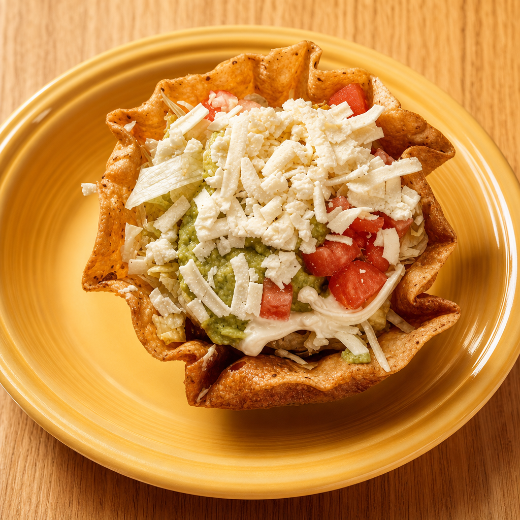 Taco Salad Fajita Chicken Platter.