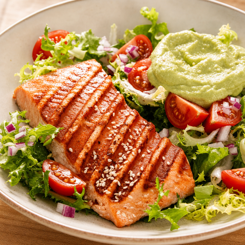 Grilled Salmon Salad