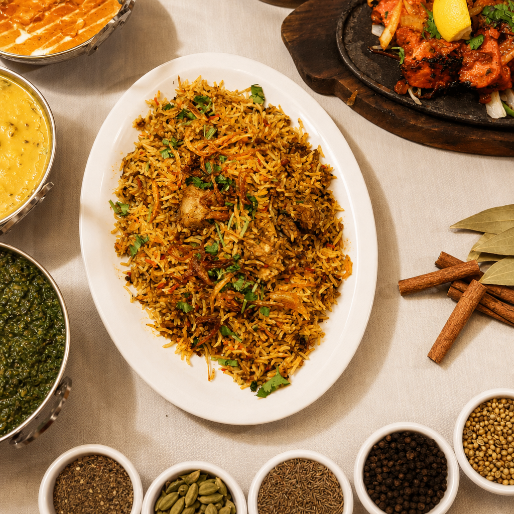 Mixed Vegetable Biryani.