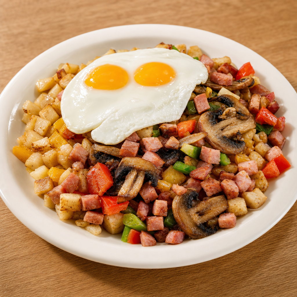 Ham & Veggies Skillet.