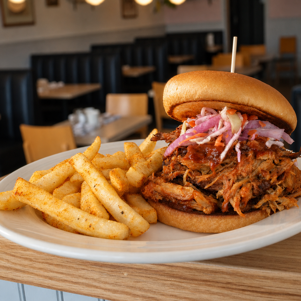 Pulled Pork Sandwich.