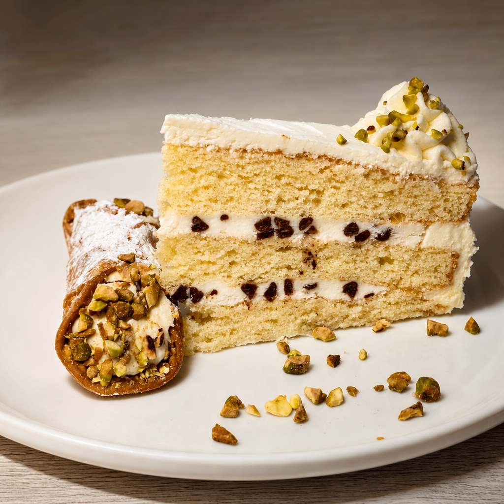 Cannoli Cake.