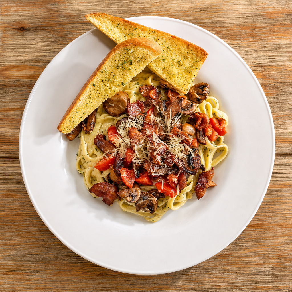 Fettuccine Carbonara.