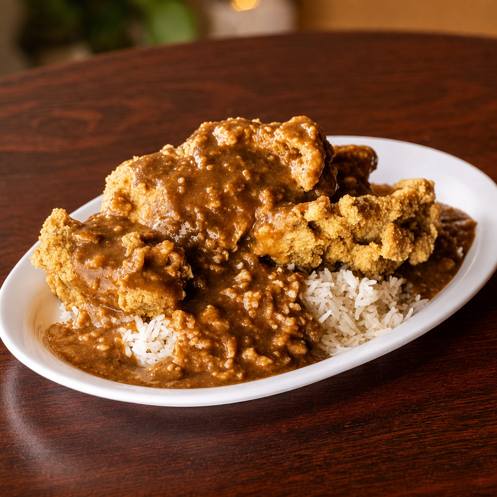 Smothered Chicken Thighs.