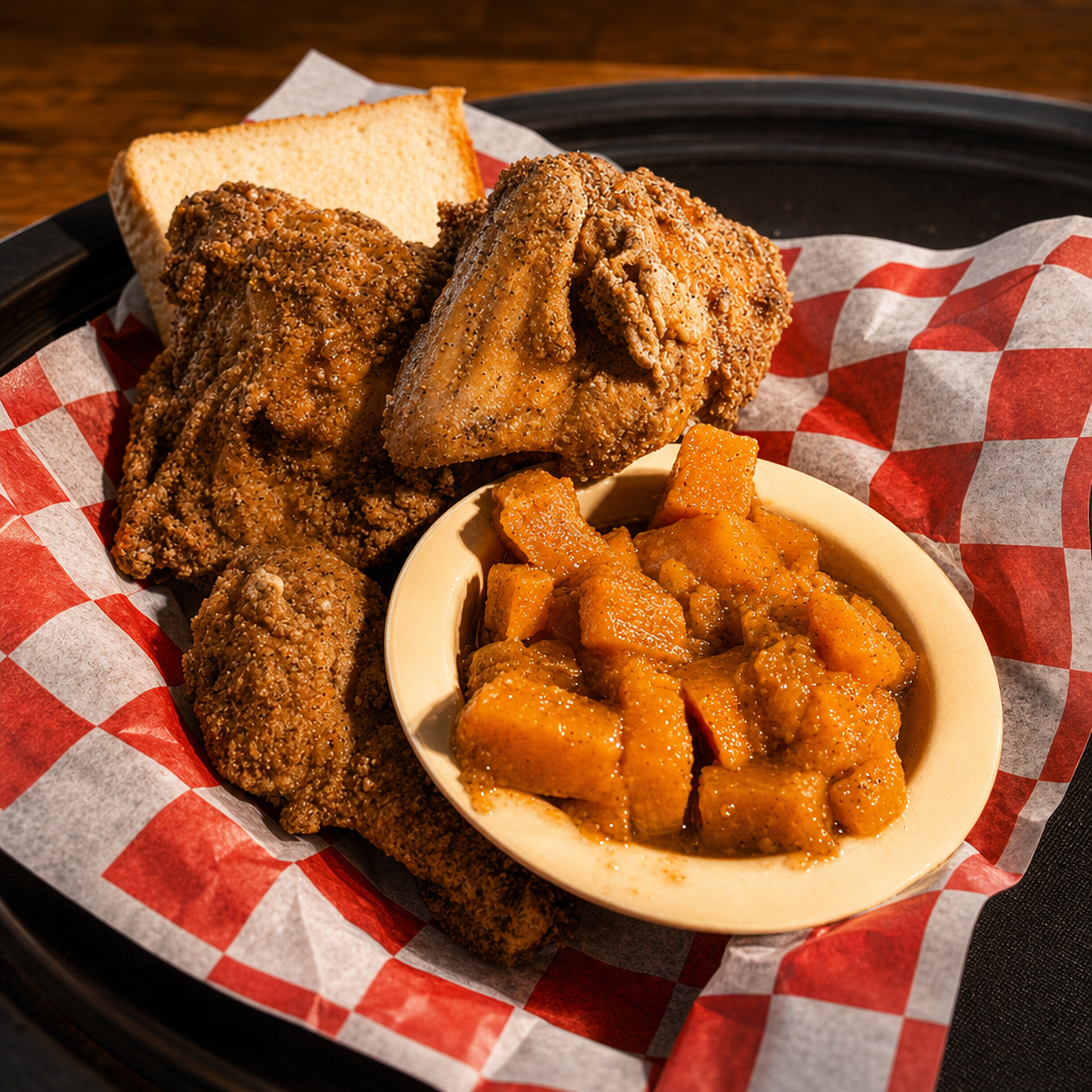 Half Chicken Dinner.