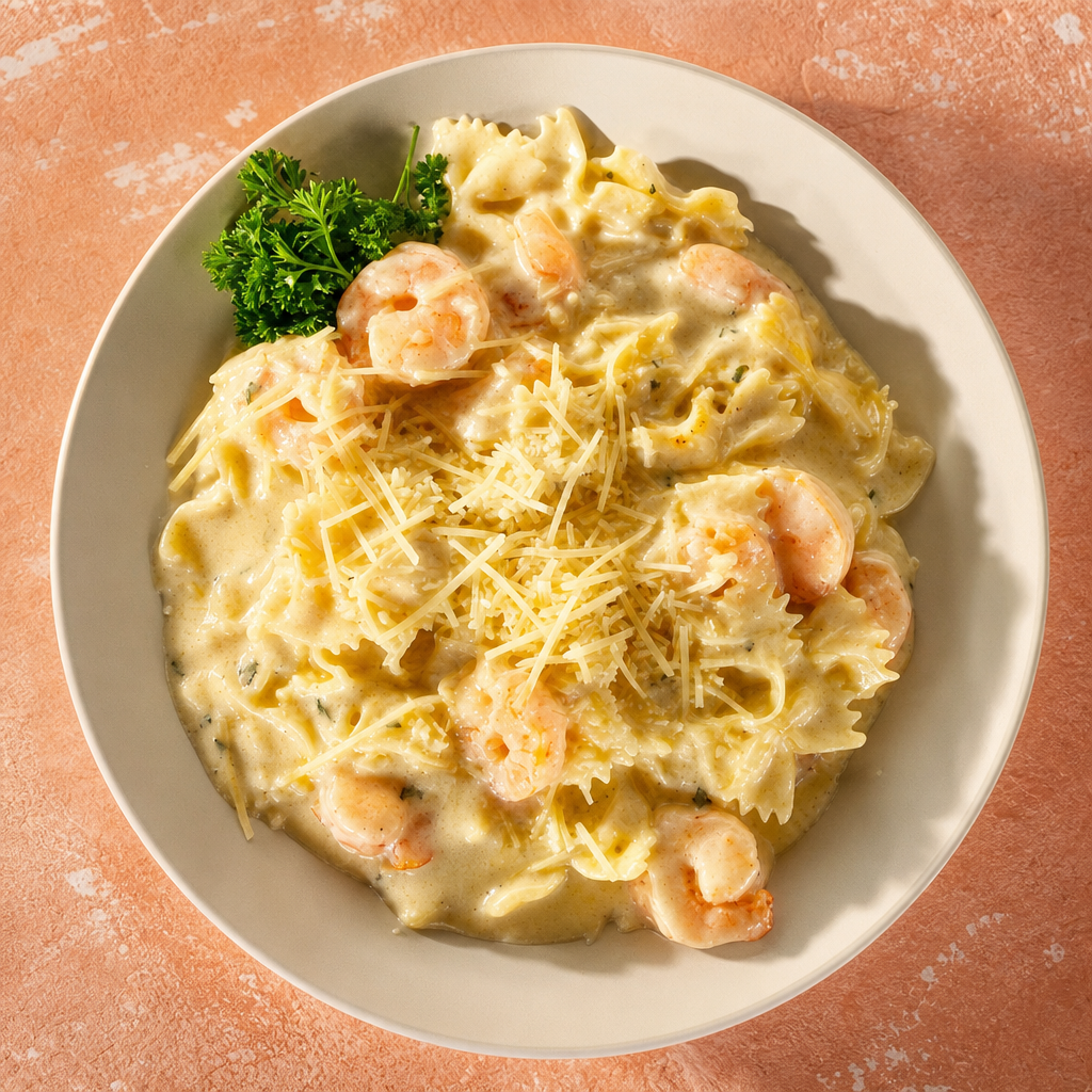 Shrimp Alfredo.