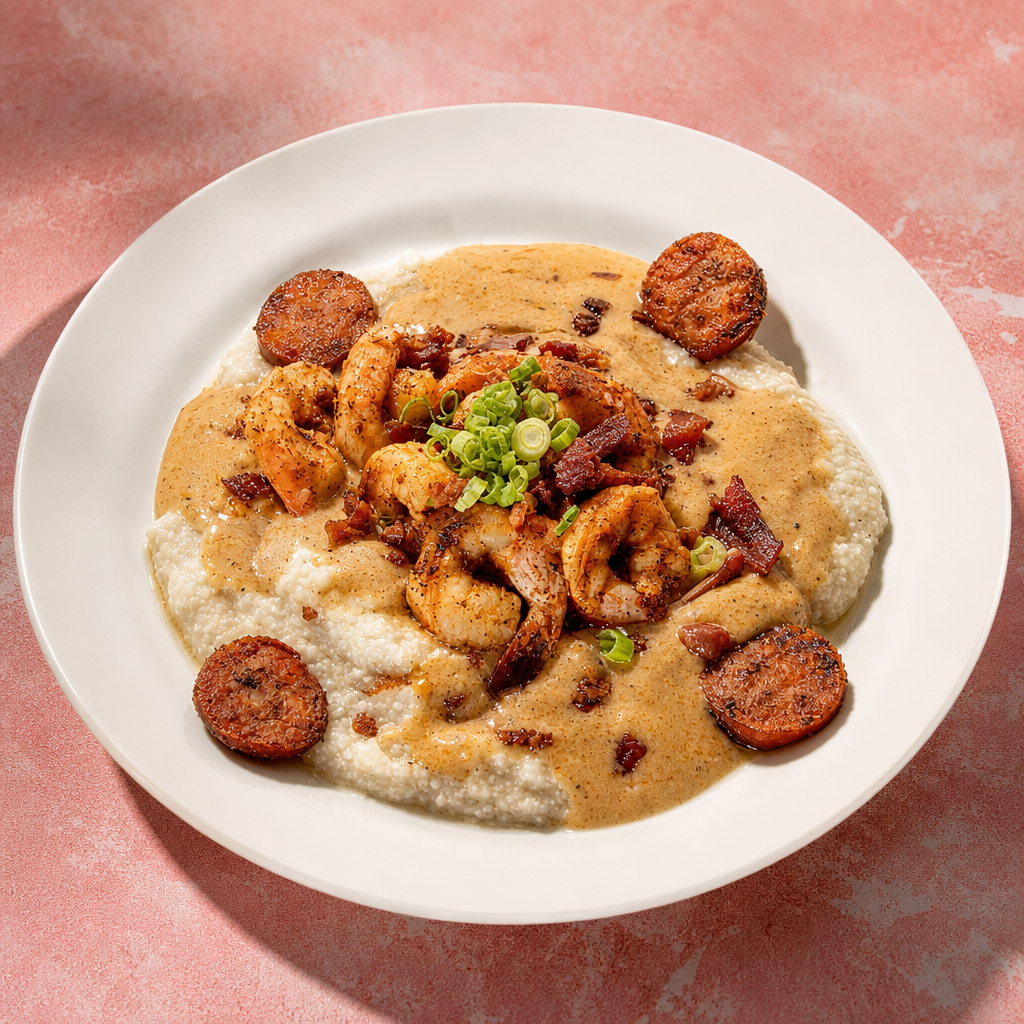 L Shrimp & Grits.