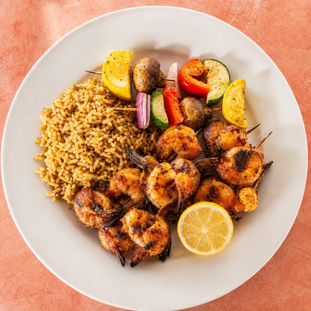 Bacon Wrapped Shrimp.