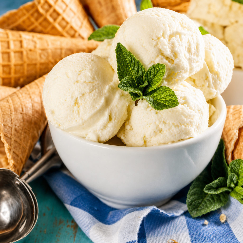 Vanilla Ice Cream.