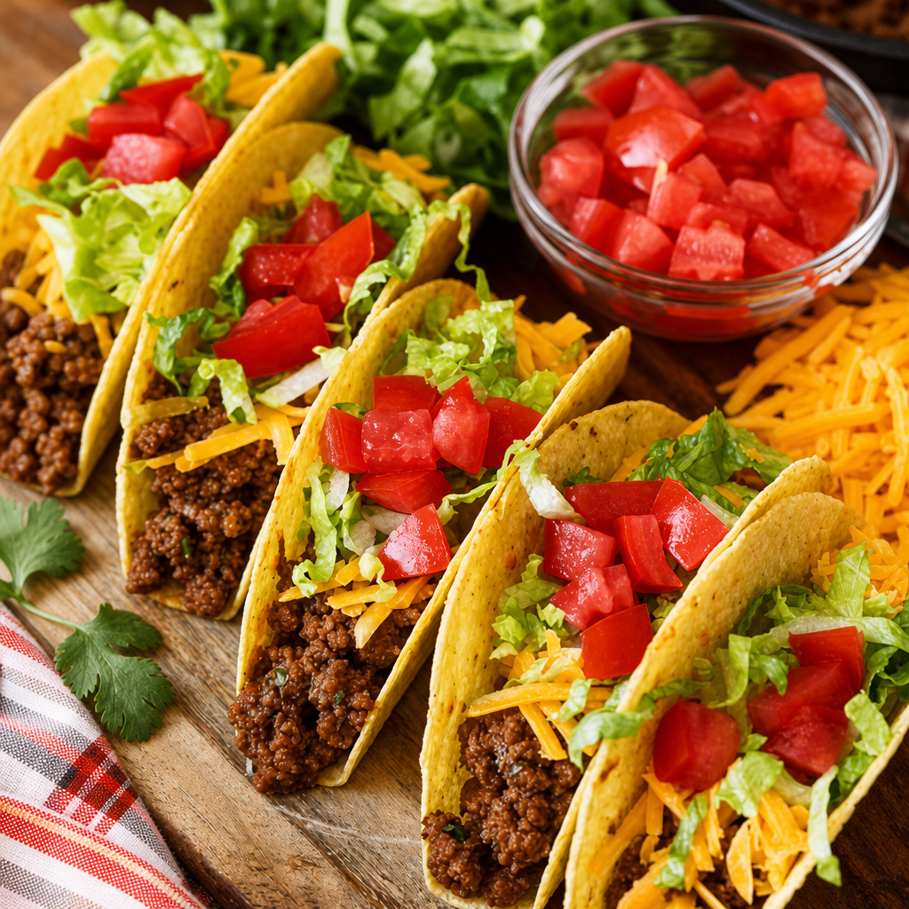 Kid's Ground Beef Tacos.