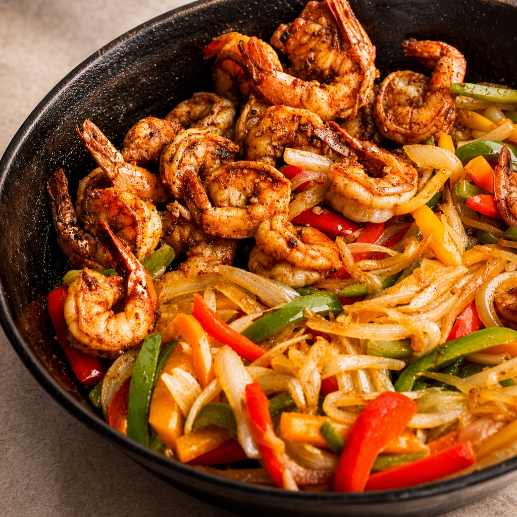 Shrimp Fajitas.
