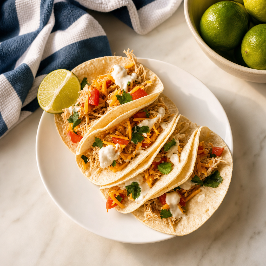 Kid's Chicken Tacos.