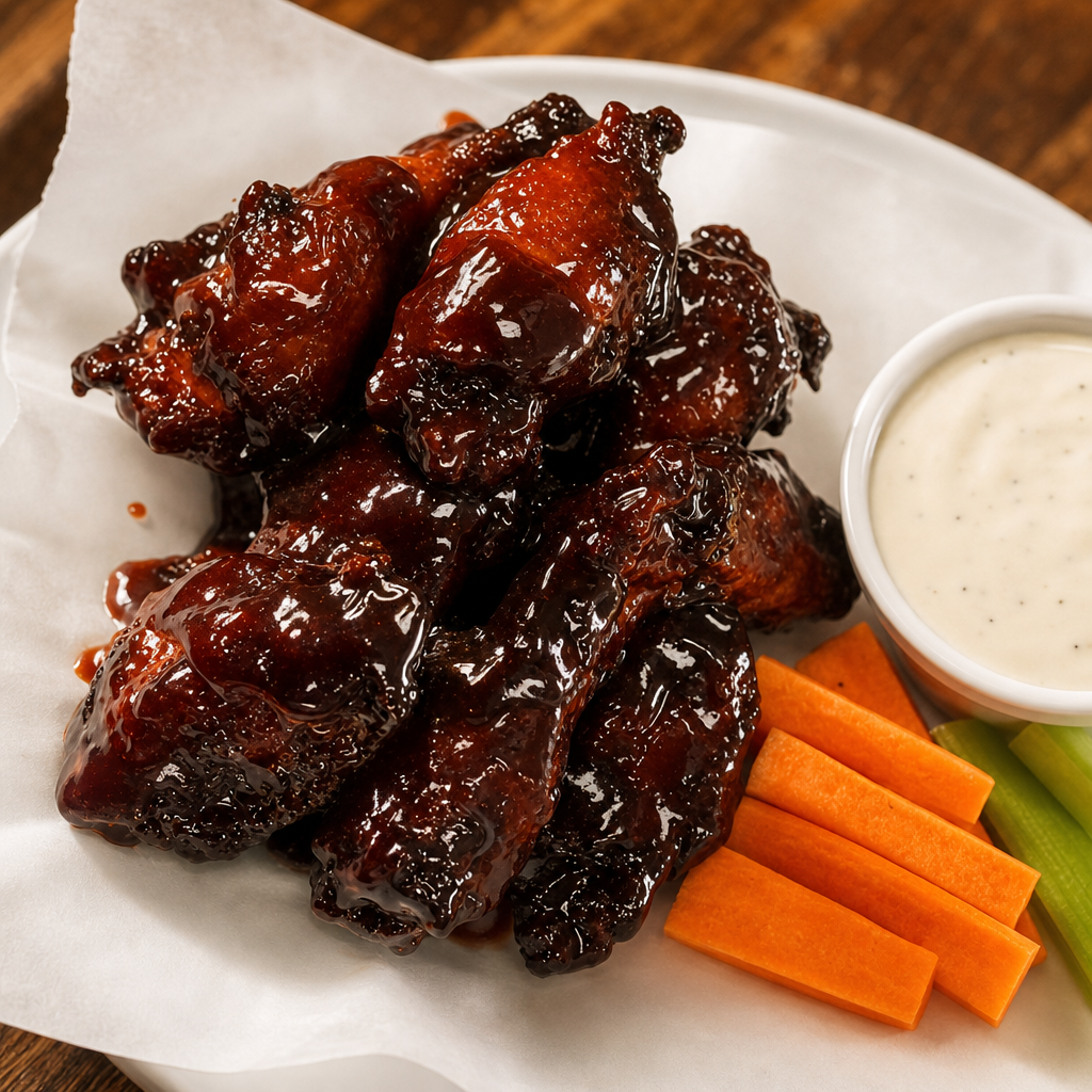 Raspberry Chipotle Chicken Wings (8).