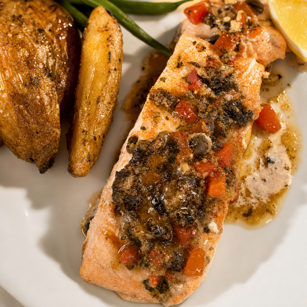 Salmon Alla Napoletana.