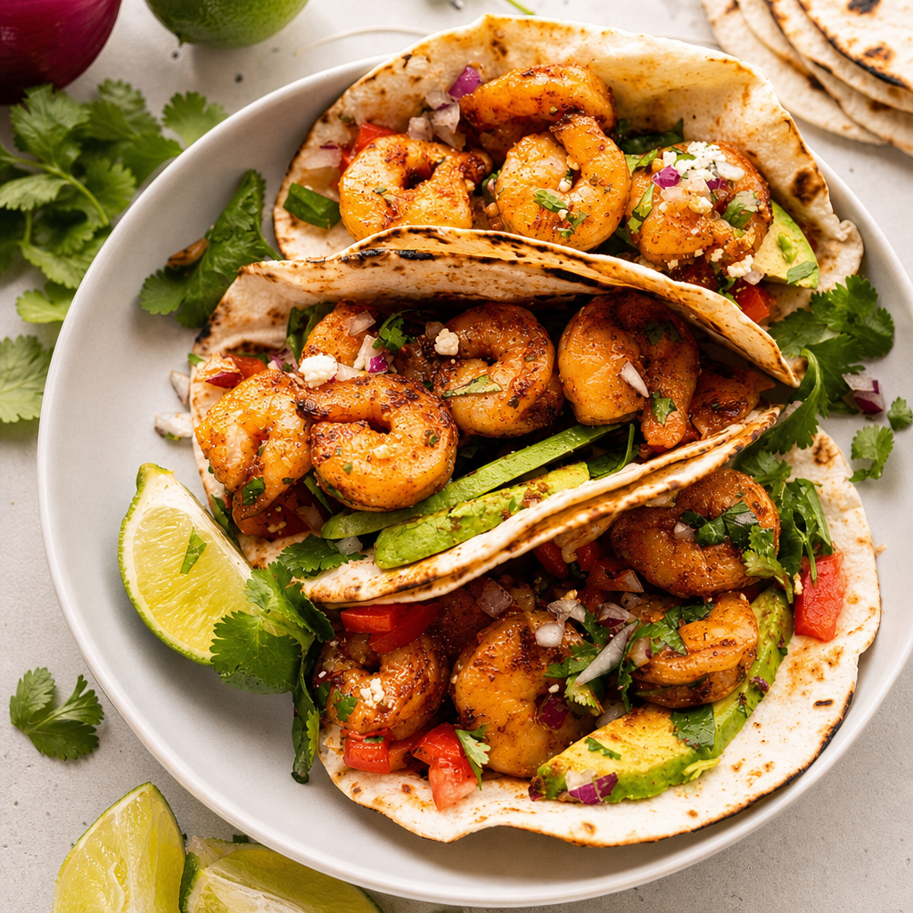 Shrimp Tacos.