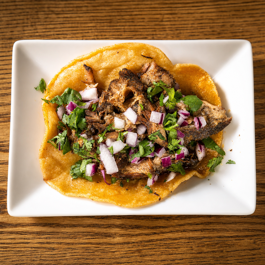 2 Carnitas Tacos.