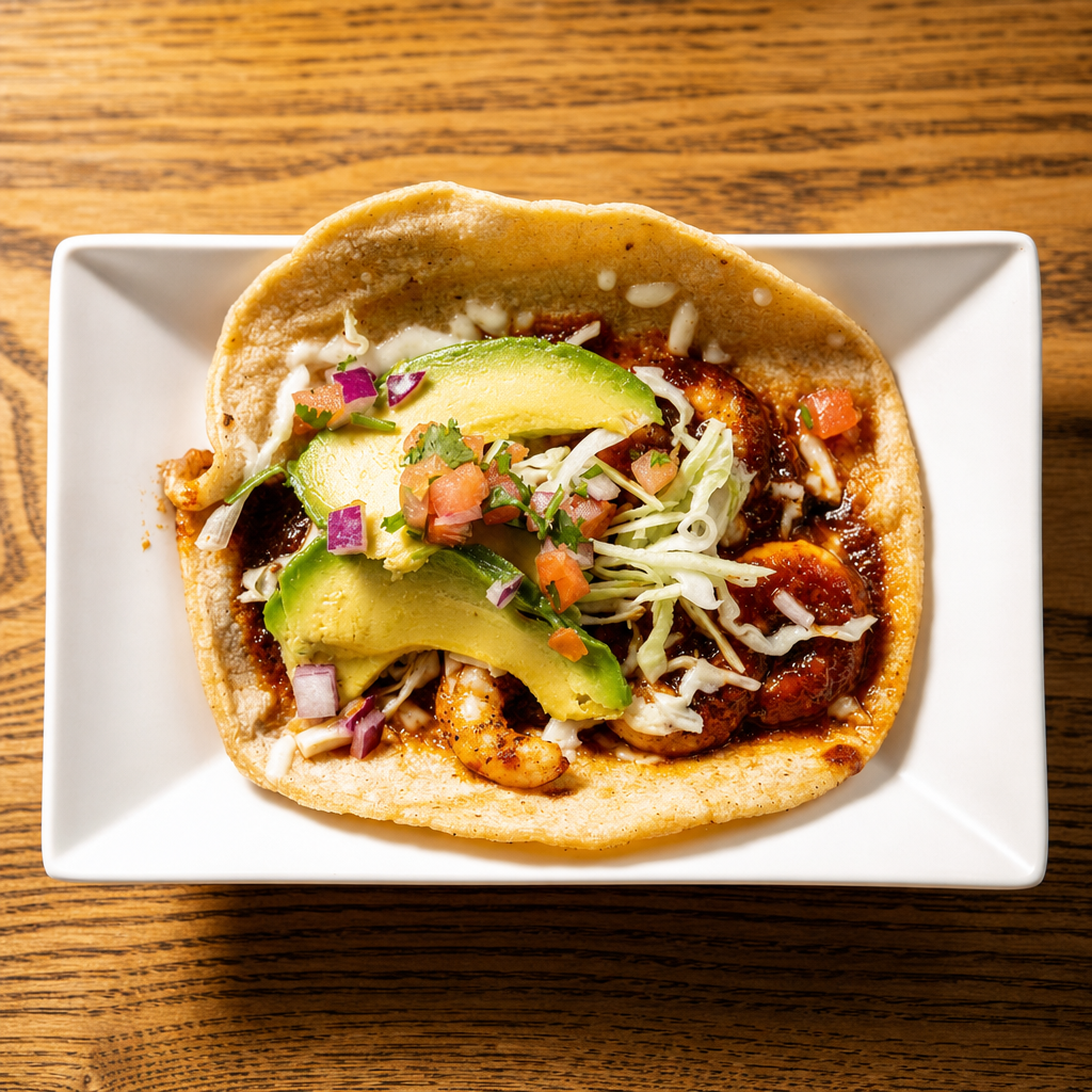 Kickin' Shrimp Taco.