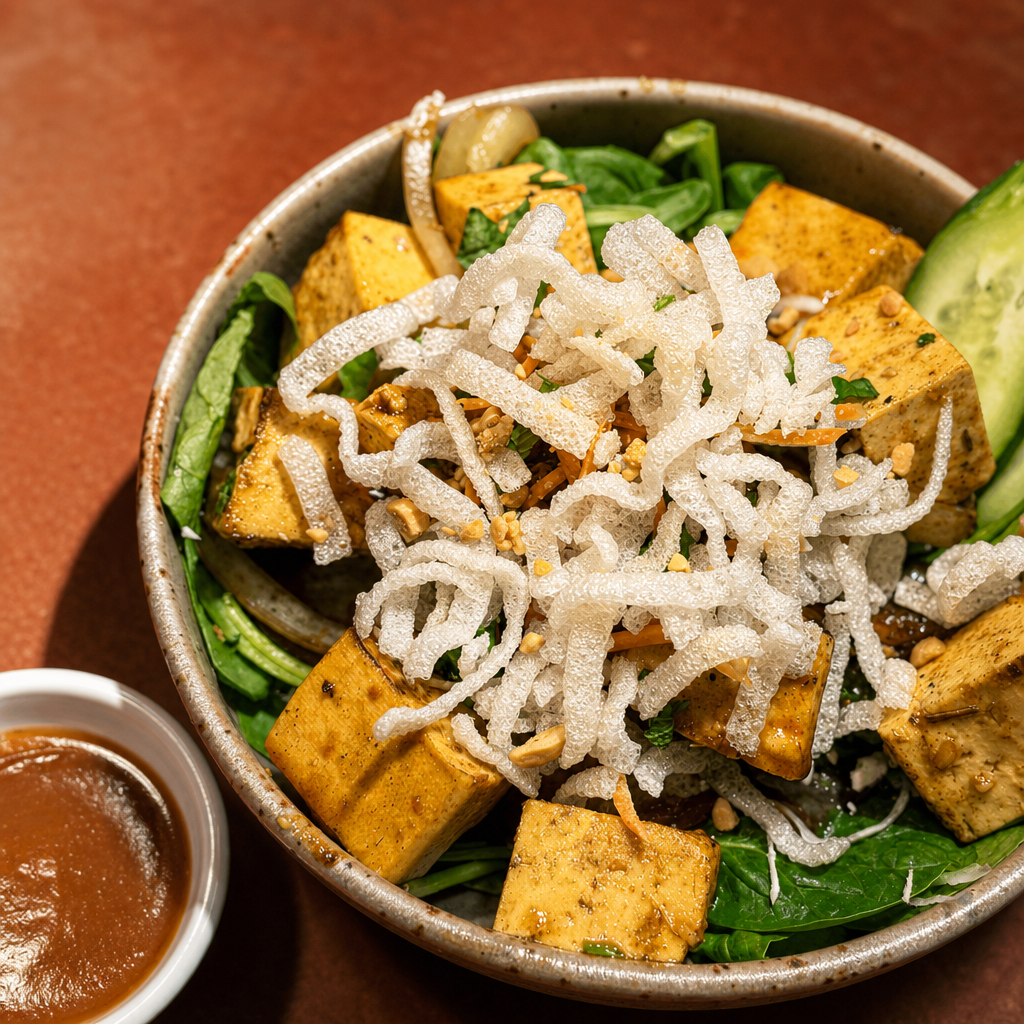 Curry Tofu Noodle Salad.