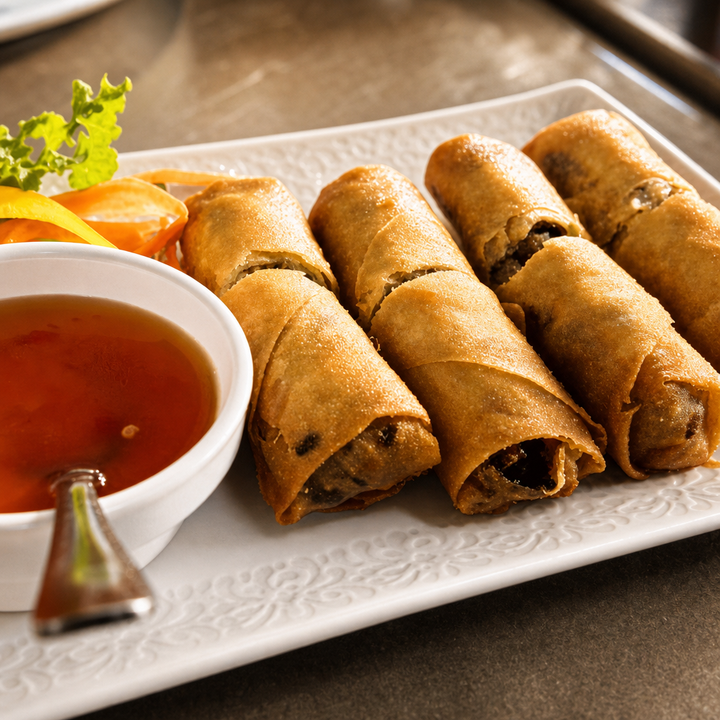 Po-Pia-Tod: Fried Spring Rolls (V).