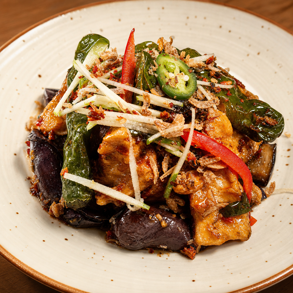 Thai Tamarind Tofu (V) (GF).