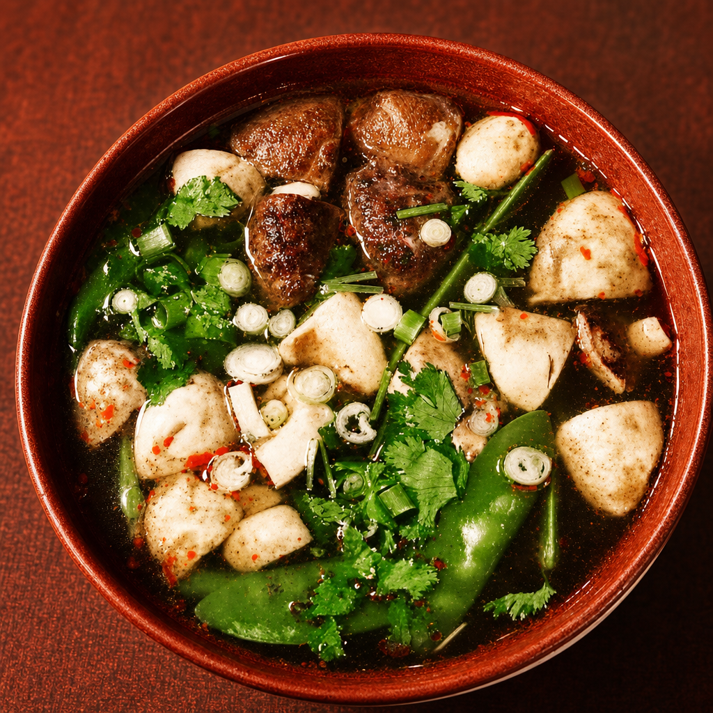 Tom Yum: Thai Hot n Sour Soup - bowl.