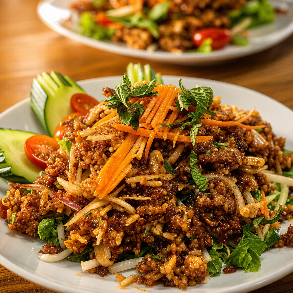 Crispy Coconut & Rice Salad (V) (GF).
