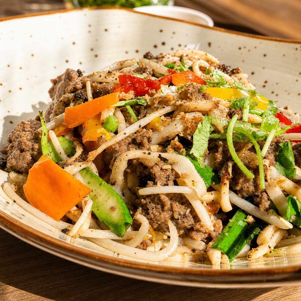 Impossible Garlic Noodles (V).