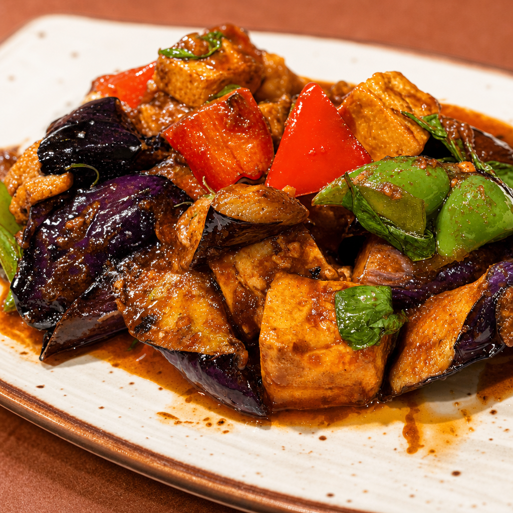 RP7: Pad-Ped-Makluah- Thai Spicy Eggplant.