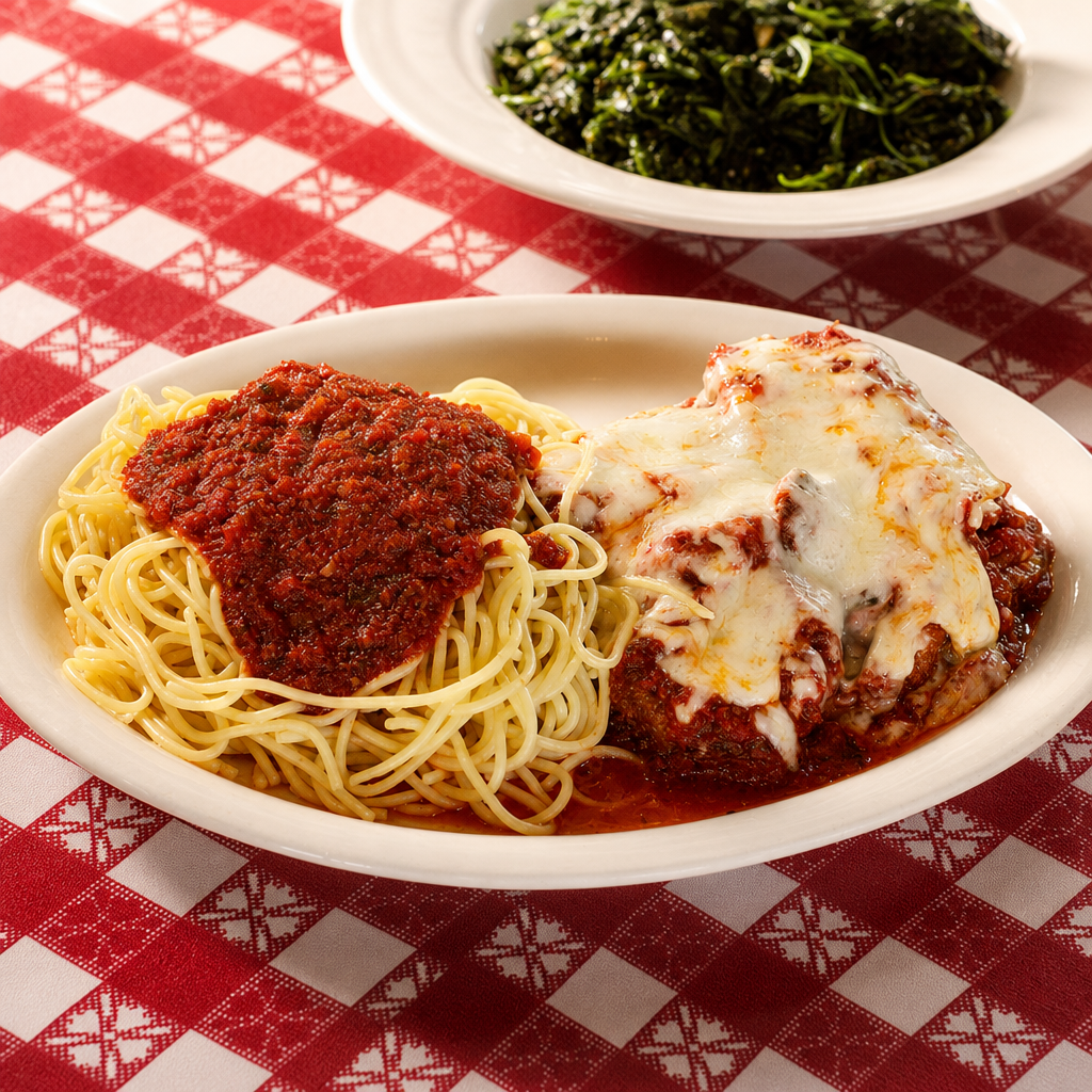 Shrimp Parmesan.
