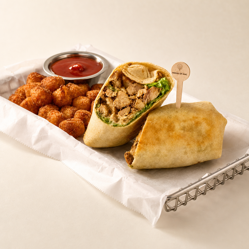 Vegan Chick'n Ranch wrap.
