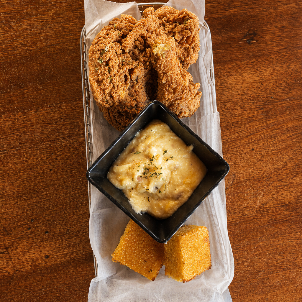 Crispy Buttermilk Fried Chicken (2 Pieces).