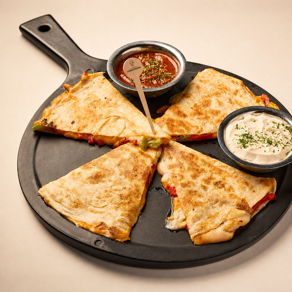 Vegan Quesadillas (Aisha's Plant Based Eatery).