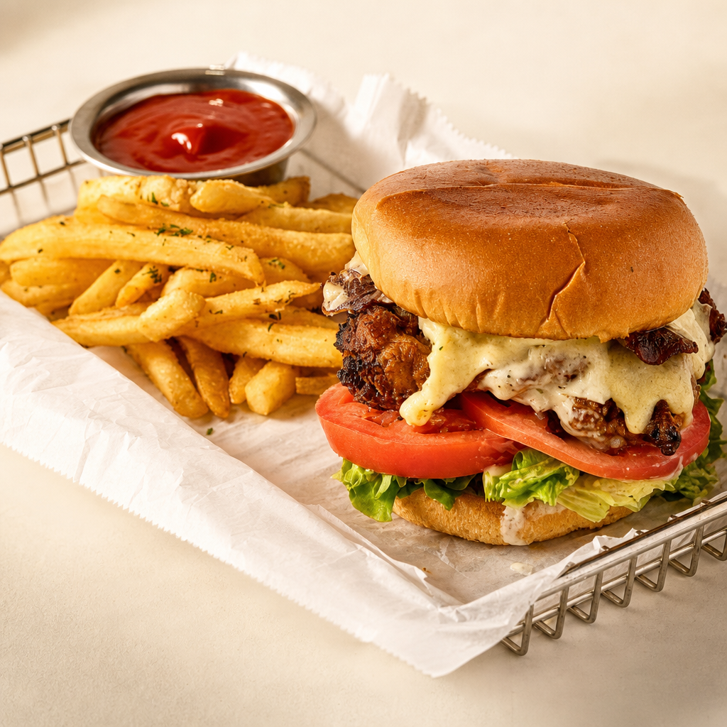 Aisha's Vegan Burger (Aisha's Plant Based Eatery).