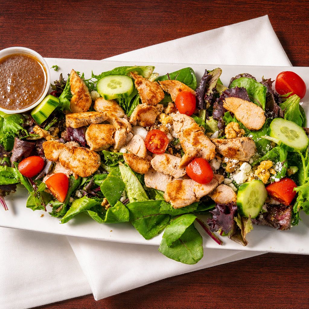 Mixed Baby Greens Salad.
